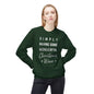 Christmas Wine Sweatshirt - "Simply Having Some Wonderful Christmas Wine" Holiday Crewneck