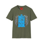 Angels Have the Phone Box T-Shirt — Retro Blue Gothic Angel Tee