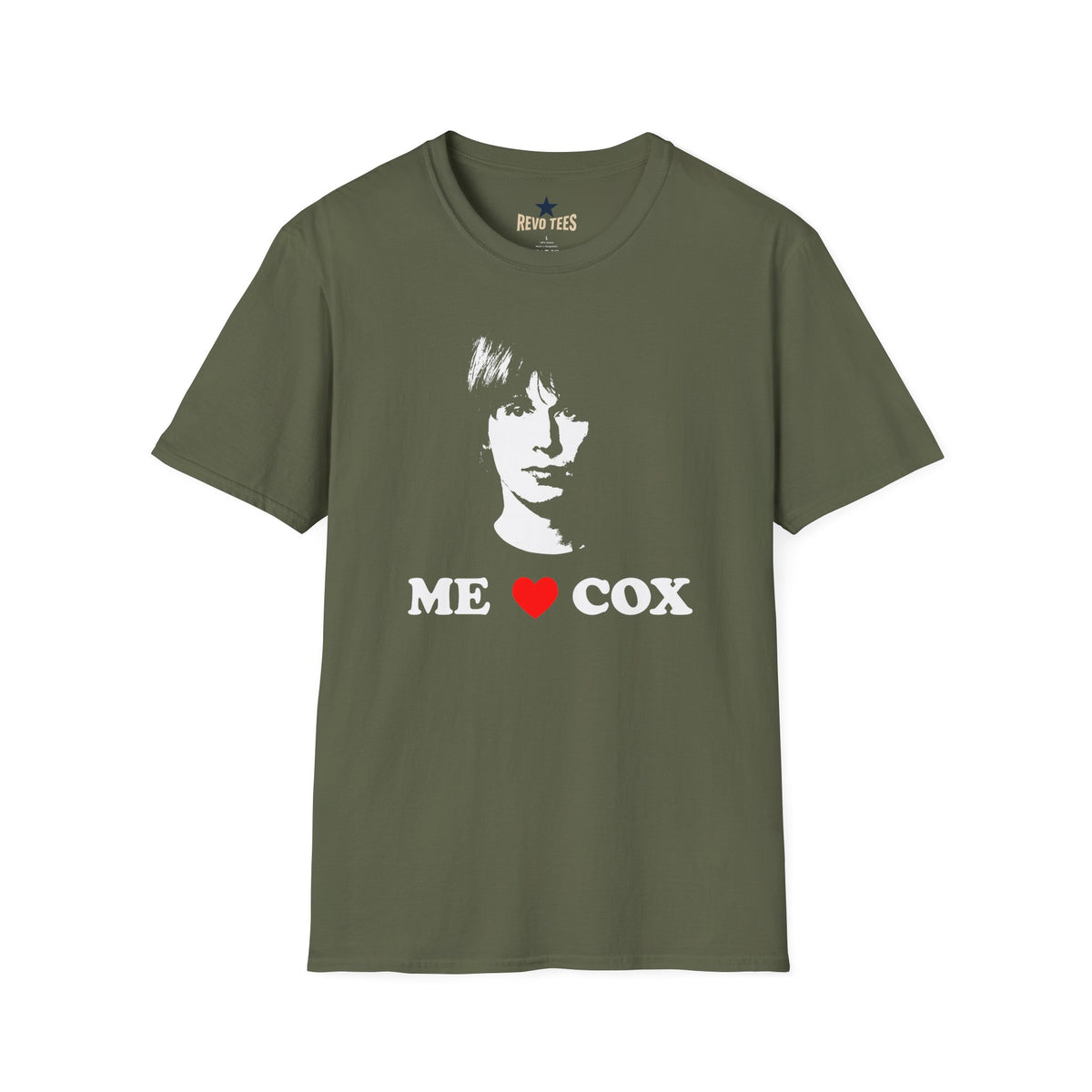 Revotees Me Love Cox Retro Portrait Vintage Rock Fan Shirt T-Shirt - alternate view 4