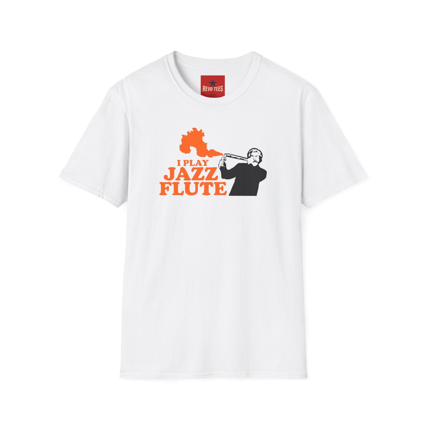 I Play Jazz Flute - Anchor Man - Unisex Softstyle T-Shirt