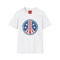 Colonial Navy Vintage Seal T‑Shirt — Patriotic Stars & Stripes Graphic