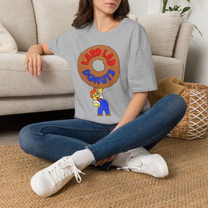 Donut Vintage Logo T‑Shirt — "Lard Lad Donuts" Cartoon Tee