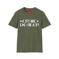 Craic Dealer T-Shirt — Irish Pub Humor Tee with Shamrock Design