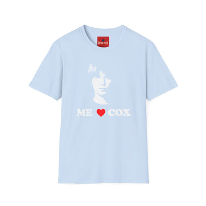 T-Shirt — 'ME LOVE COX' Retro Portrait Tee (Vintage Rock Fan Shirt)