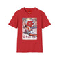 Graphic T-Shirt — Retro Japanese Floral Collage with Kanji Text