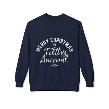 Merry Christmas Ya Filthy Animal Crewneck Sweatshirt