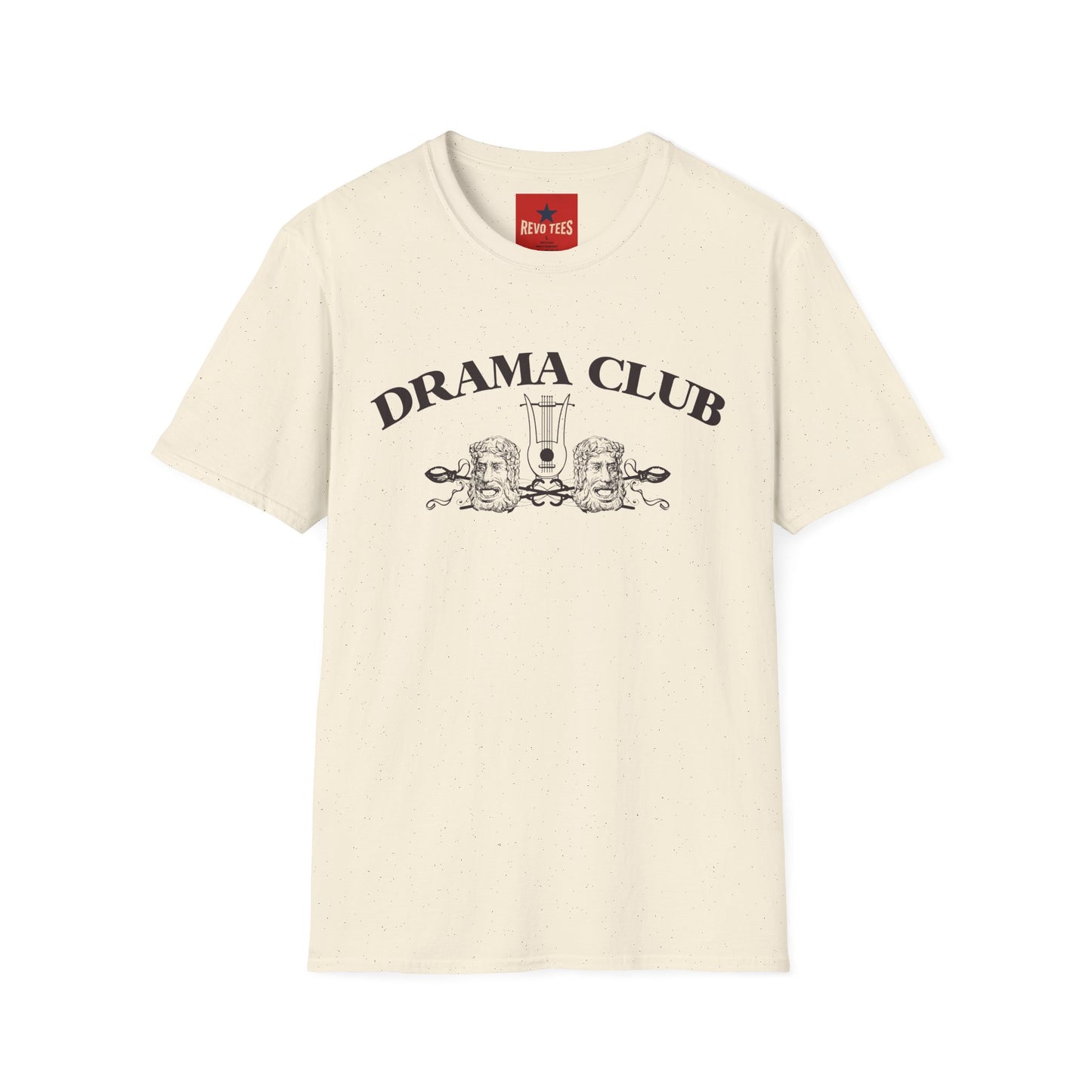 Drama Club T-Shirt — Vintage Theatrical Masks & Lyre Tee