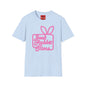 Jack Rabbit Slims T‑Shirt — Retro Neon Bunny Logo Tee