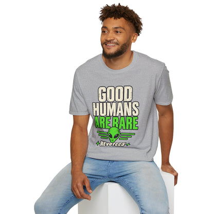 REVOTEES Good Humans Are Rare Alien T-Shirt