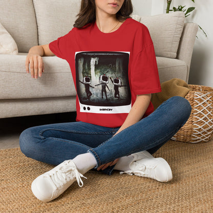 Banksy TV Head Graphic T-Shirt