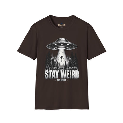 REVOTEES Stay Weird — Alien Abduction Graphic Tee