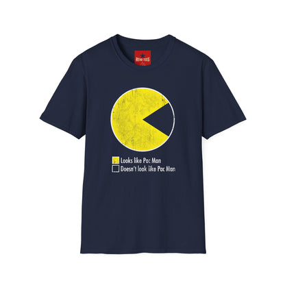 Pac-Man Vintage Tee — "Looks Like Pac-Man / Doesn’t Look Like Pac-Man" Graphic T-Shirt