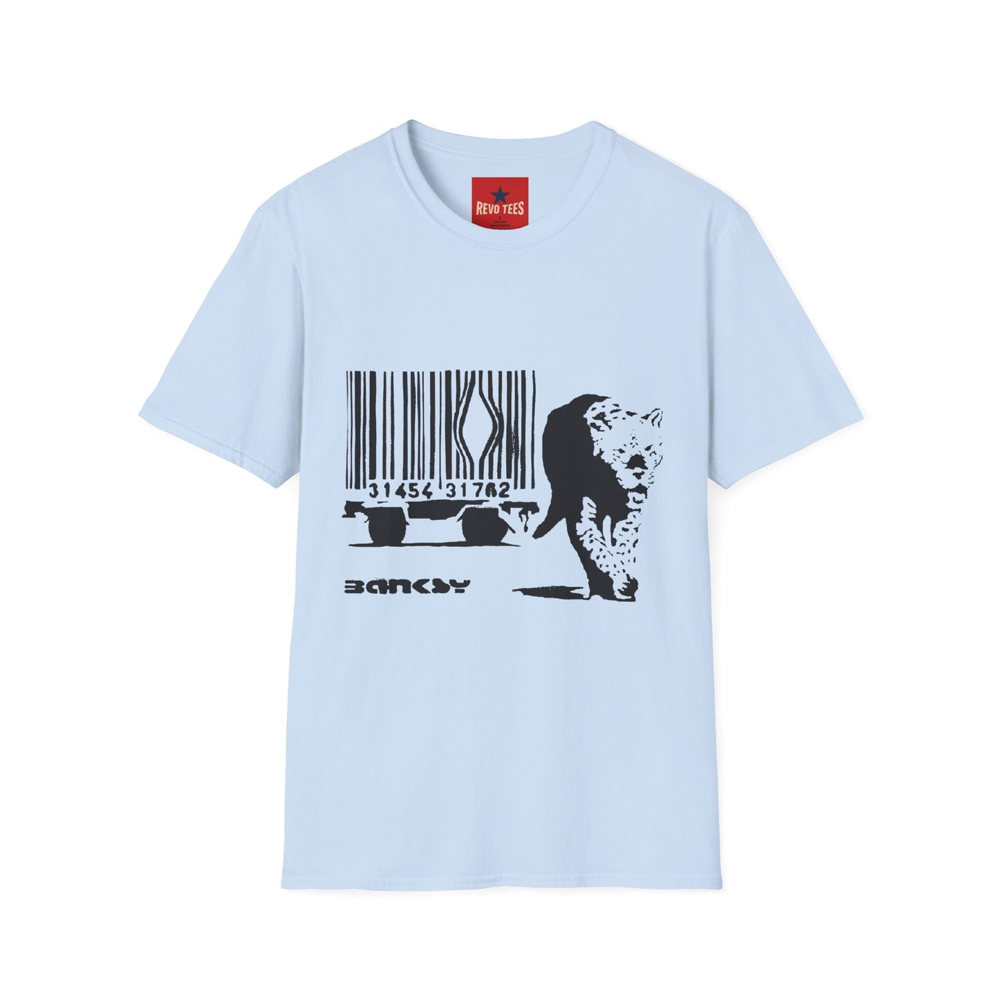 Barcode Cow Graphic T‑Shirt — Animal Rights / Eco Protest Tee