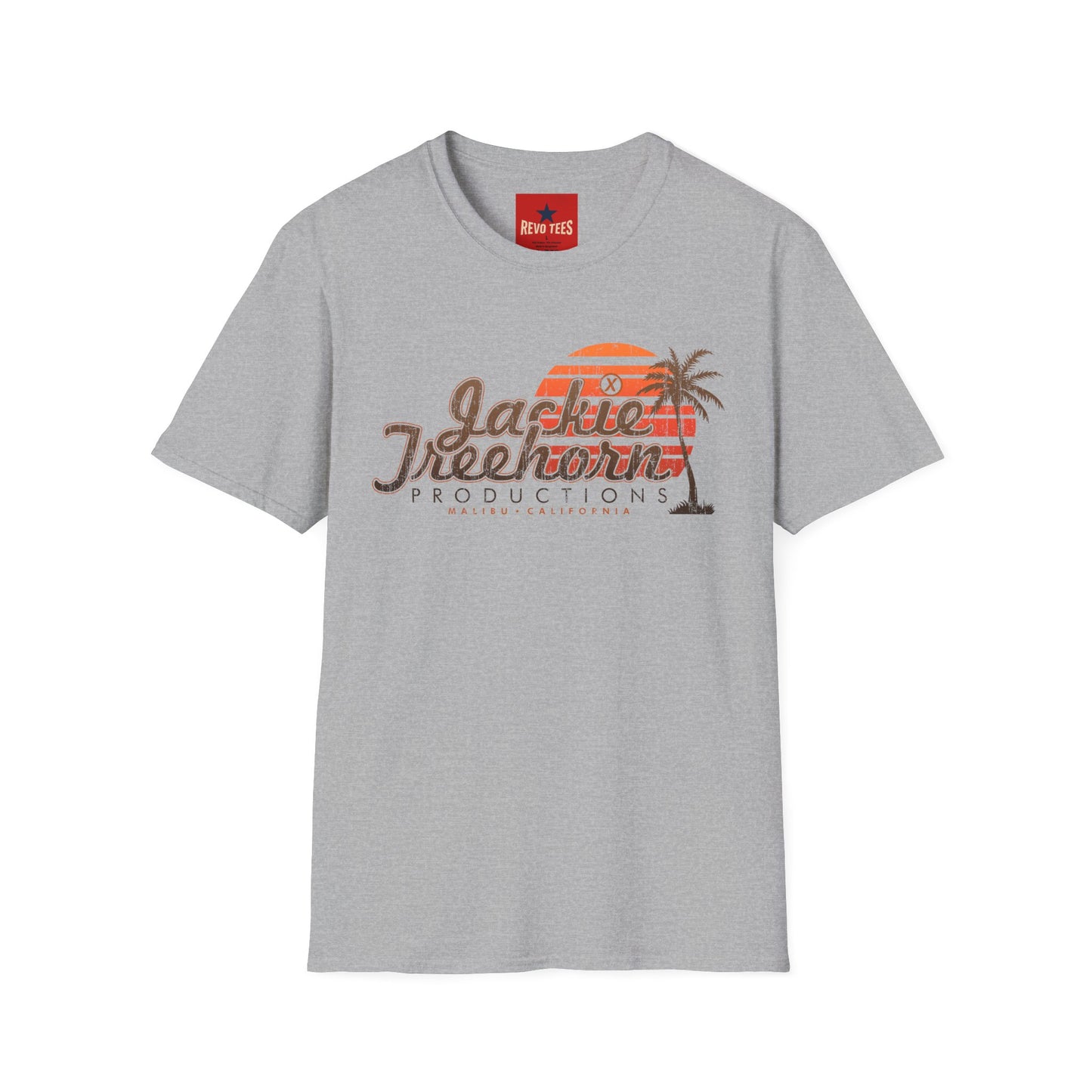T-Shirt — Jackie Treelhorn Productions Vintage Sunset Logo (Malibu California)