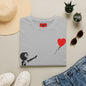 Banksy Balloon Girl T‑Shirt — Heart Balloon Street Art Graphic Tee