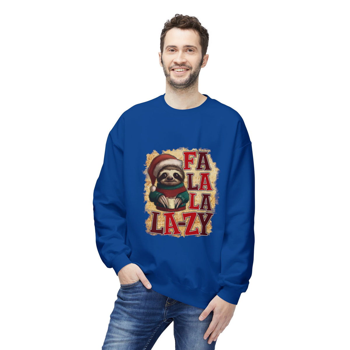 Fa La La La-Zy Sloth Christmas Sweatshirt