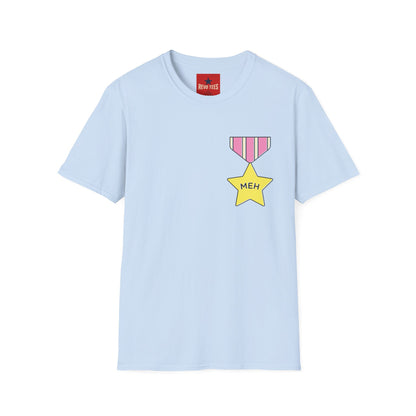T‑Shirt — 'Meh' Medal Graphic Tee | Funny Casual Award Shirt