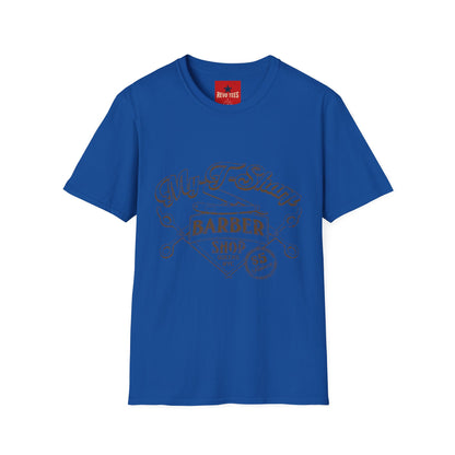 Barber Shop Graphic T‑Shirt — 'My T‑Shirt Barber Shop' Vintage Logo Tee