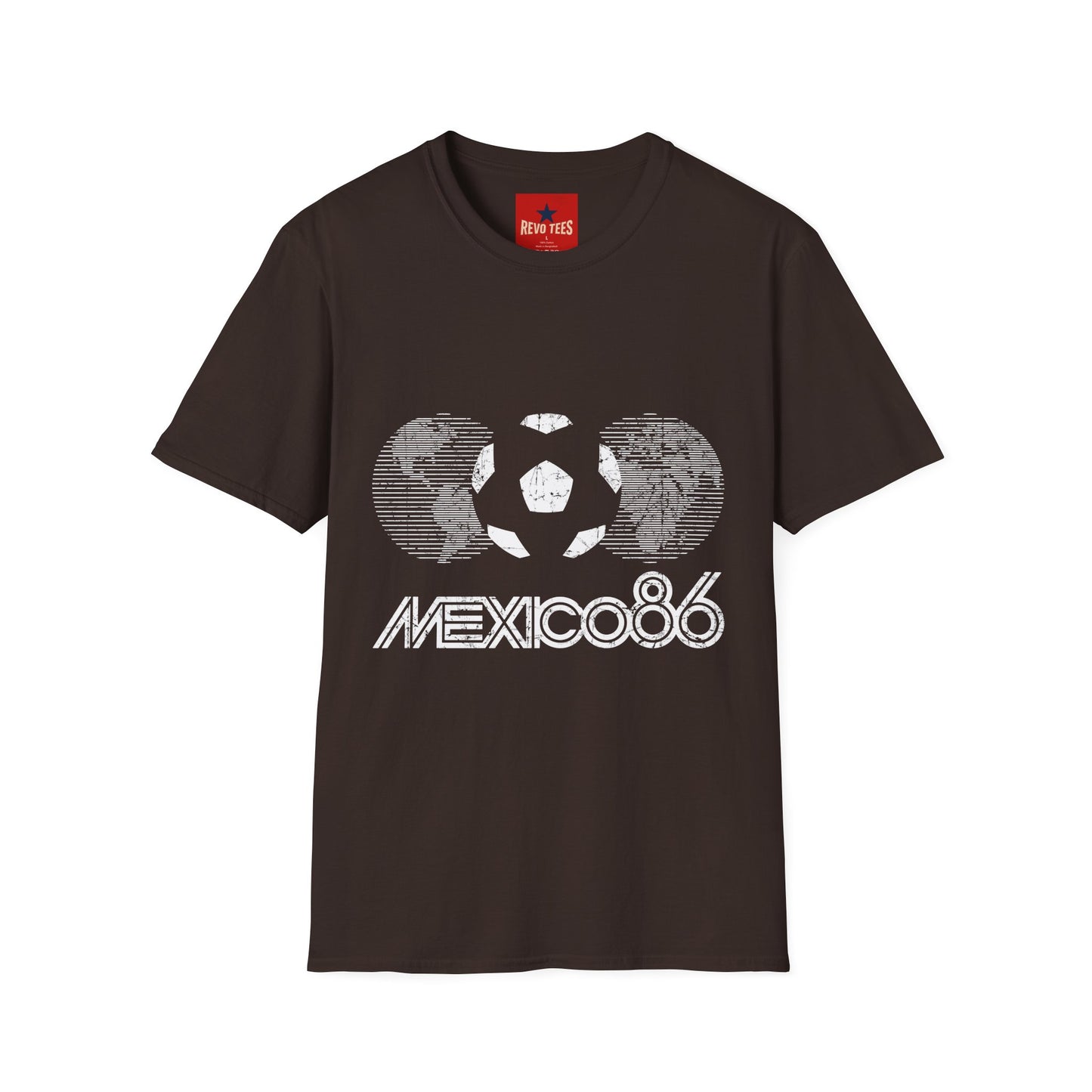 World Cup 2026 Mexico 86 Soccer Azteca Retro T-Shirt — Vintage World Cup Football Tee
