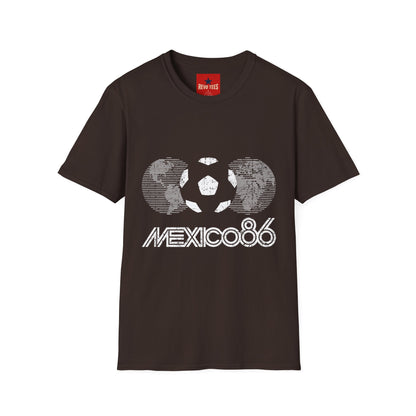 World Cup 2026 Mexico 86 Soccer Azteca Retro T-Shirt — Vintage World Cup Football Tee