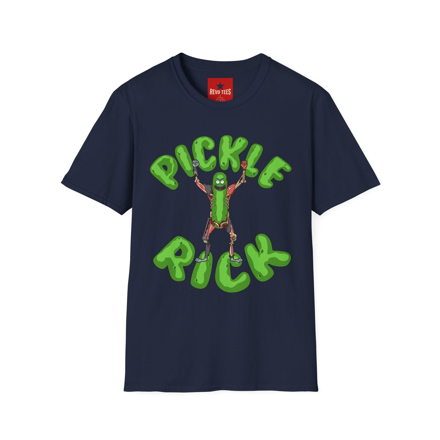 Pickle Rick T-Shirt — Funny Cartoon Pickle Character Tee for Fans & Gifts
