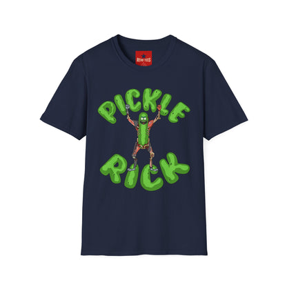 Pickle Rick T-Shirt — Funny Cartoon Pickle Character Tee for Fans & Gifts