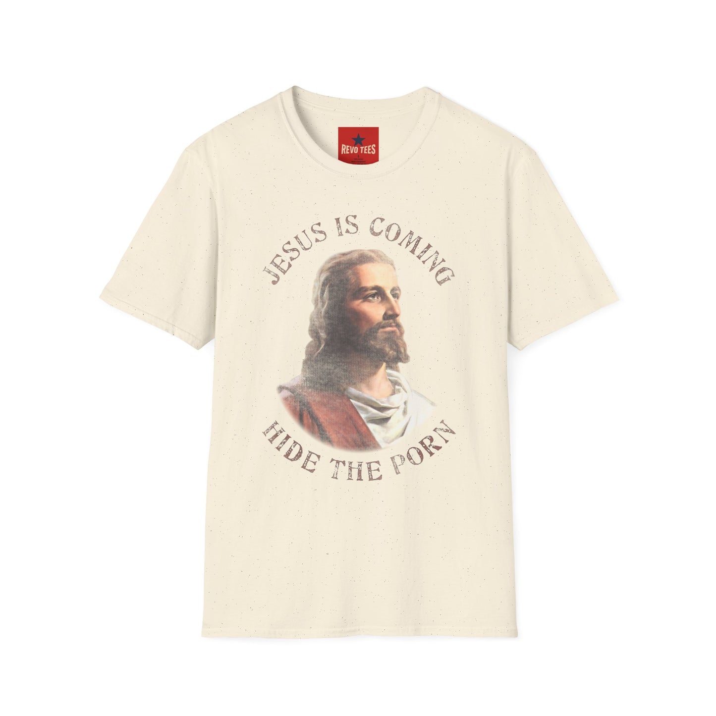 Jesus Is Coming T‑Shirt — Vintage Portrait Christian Faith Tee