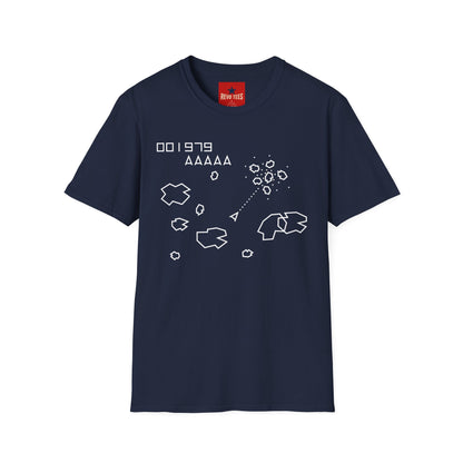 Retro Asteroids Arcade T‑Shirt — Vintage Space Shooter Gaming Tee