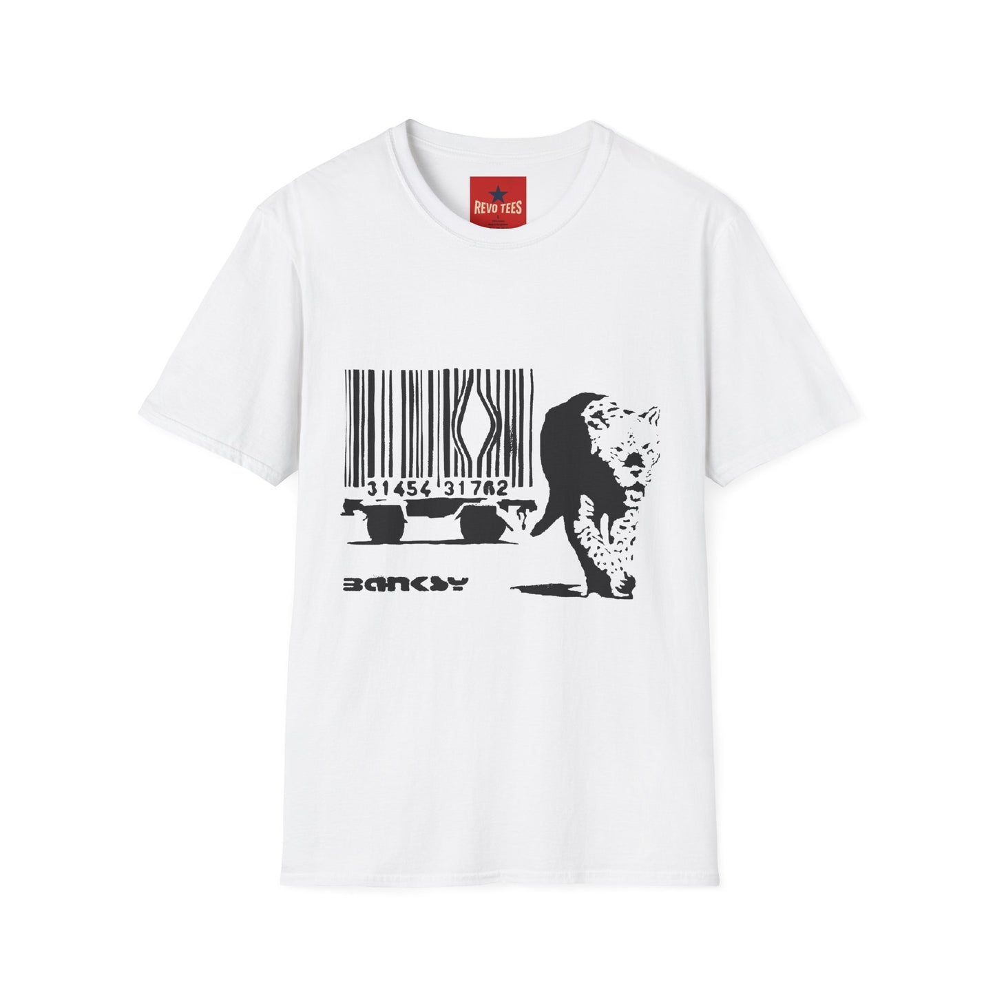 Barcode Cow Graphic T‑Shirt — Animal Rights / Eco Protest Tee