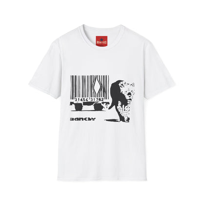 Barcode Cow Graphic T‑Shirt — Animal Rights / Eco Protest Tee