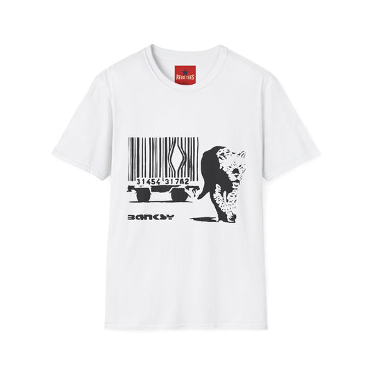 Barcode Cow Graphic T‑Shirt — Animal Rights / Eco Protest Tee