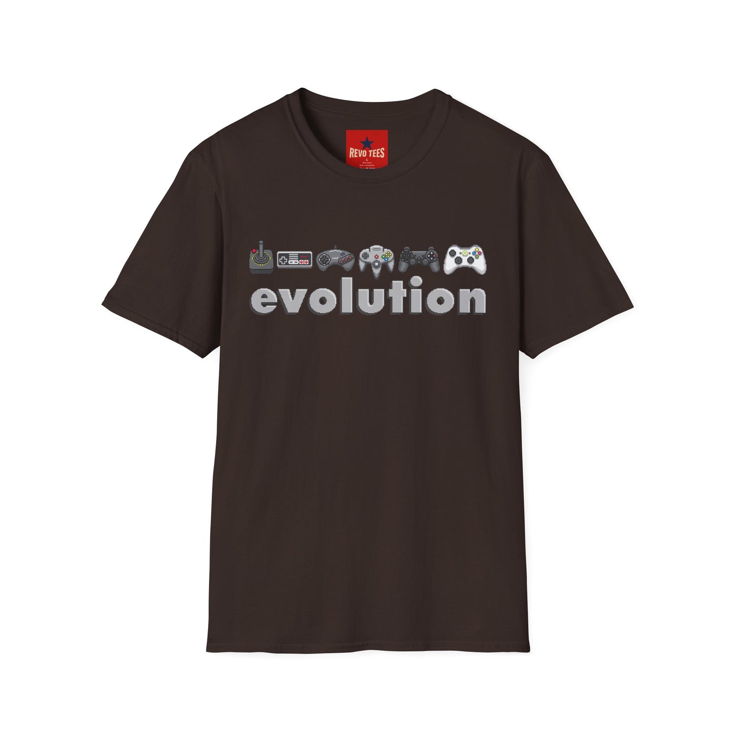 Video Game Controller Evolution T-Shirt — Retro to Modern Gamer Tee