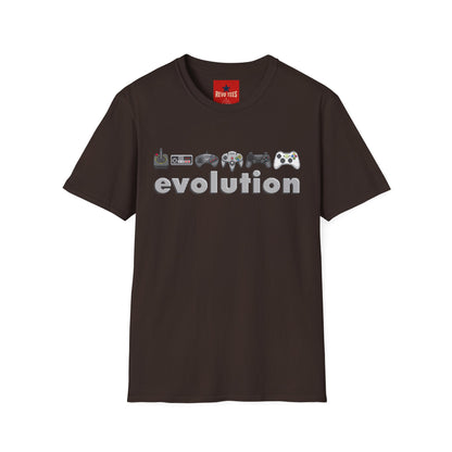 Video Game Controller Evolution T-Shirt — Retro to Modern Gamer Tee