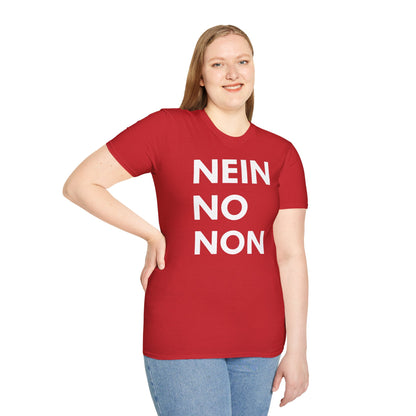Nein / No Graphic T‑Shirt — Bold Bilingual Statement Tee