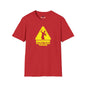 Revotees Caution Throwing Shapes Unisex Softstyle T-Shirt - alternate view 9