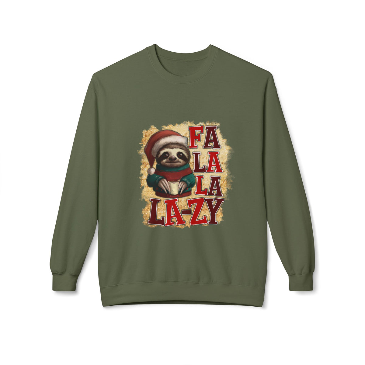 Fa La La La-Zy Sloth Christmas Sweatshirt