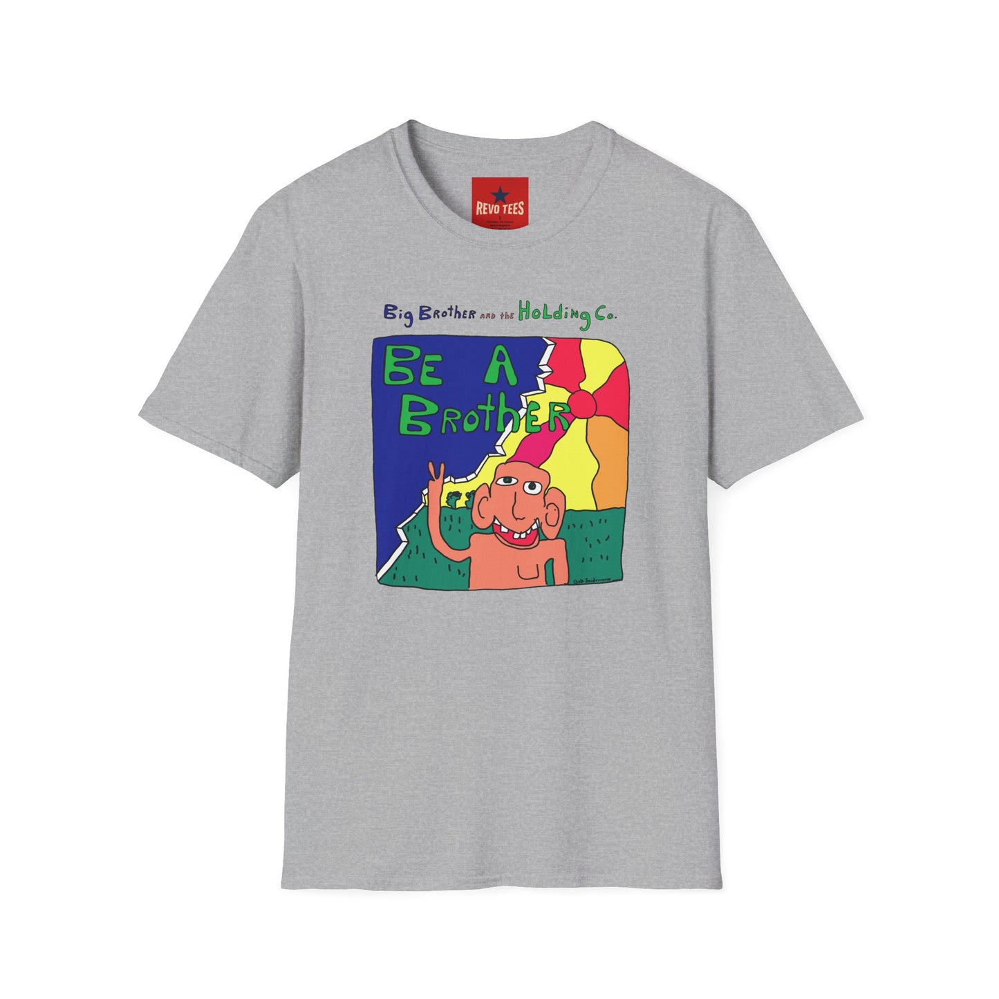 Be A Brother Graphic T-Shirt — Colorful Retro Cartoon Tee