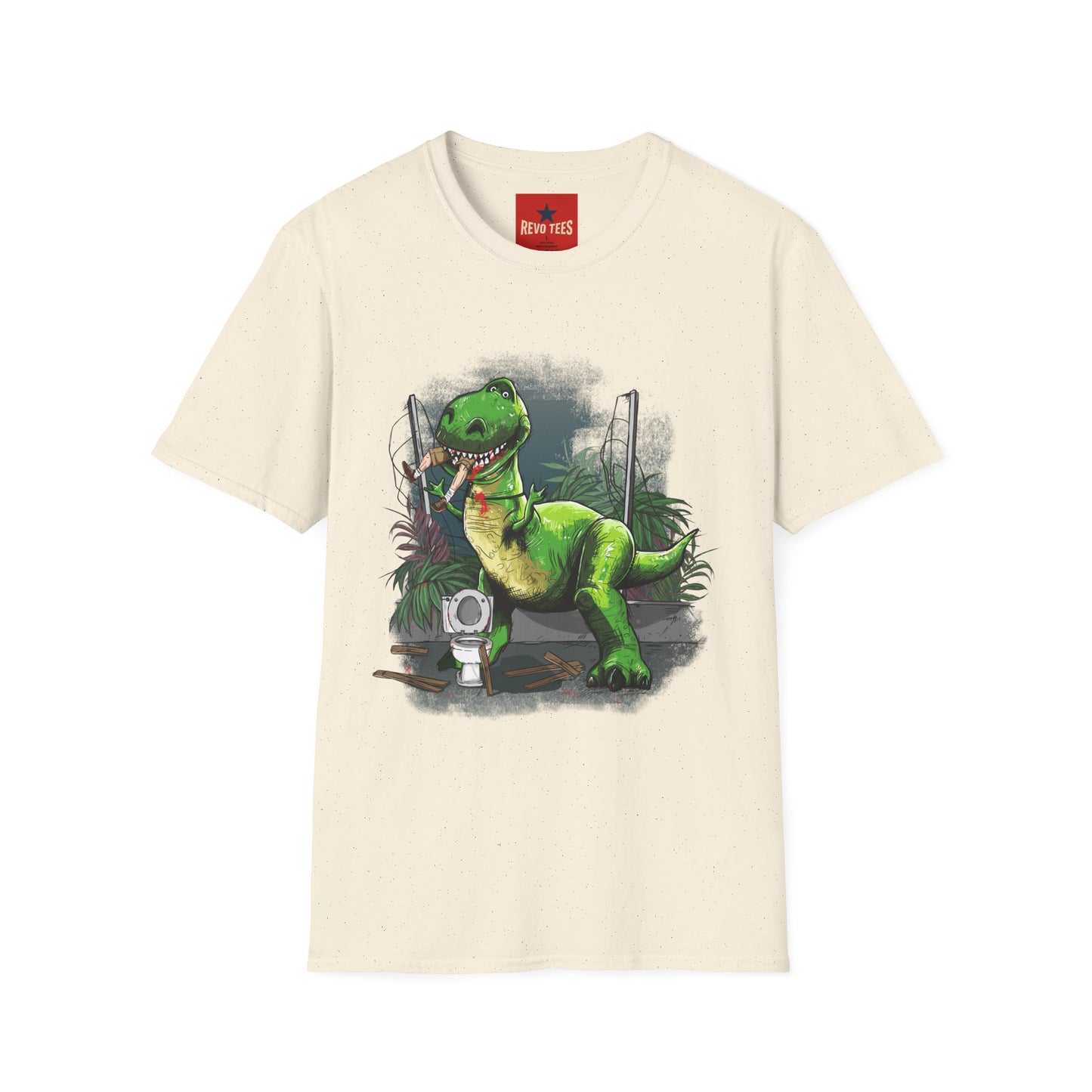 T-Rex Graphic T-Shirt – Cute Green Dinosaur Design