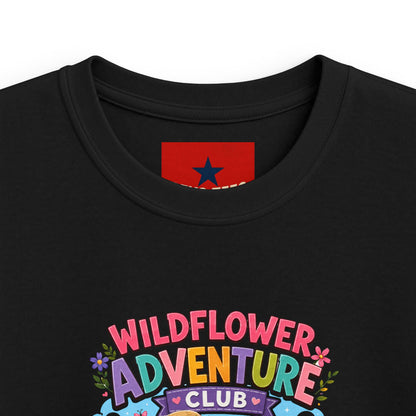 Kids Tee — "Wildflower Adventure Club" Cute Forest Animals Graphic