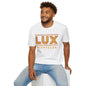 LUX Nightclub Graphic T-Shirt — Retro Marquee Sign Tee for Club Fans & Party Nights
