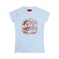 Raised on Rodeo Women's Tee — Vintage Horse Graphic Shirt