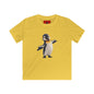 Kids Penguin Graphic Tee — Cute Dancing Penguin Shirt front and back design
