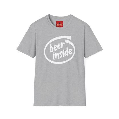 Beer Inside T-Shirt — Funny Craft Beer Logo Tee for Beer Lovers