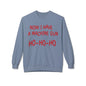 Christmas Sweatshirt — "Now I Have a Machine Gun Ho-Ho-Ho" Holiday Crewneck