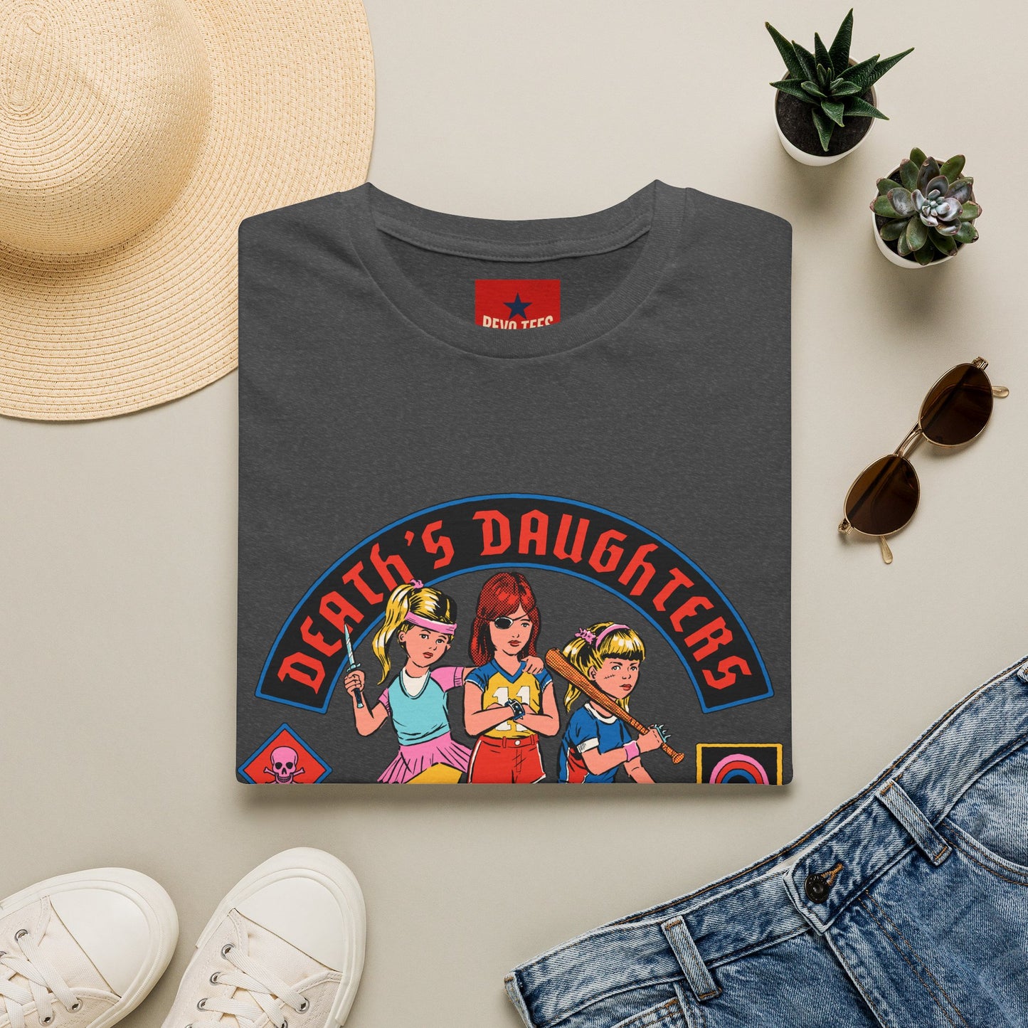Death's Daughters Roller Skate Club T‑Shirt