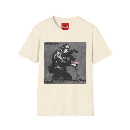 Banksy Flower Thrower T-Shirt — Urban Street Art Graphic Tee