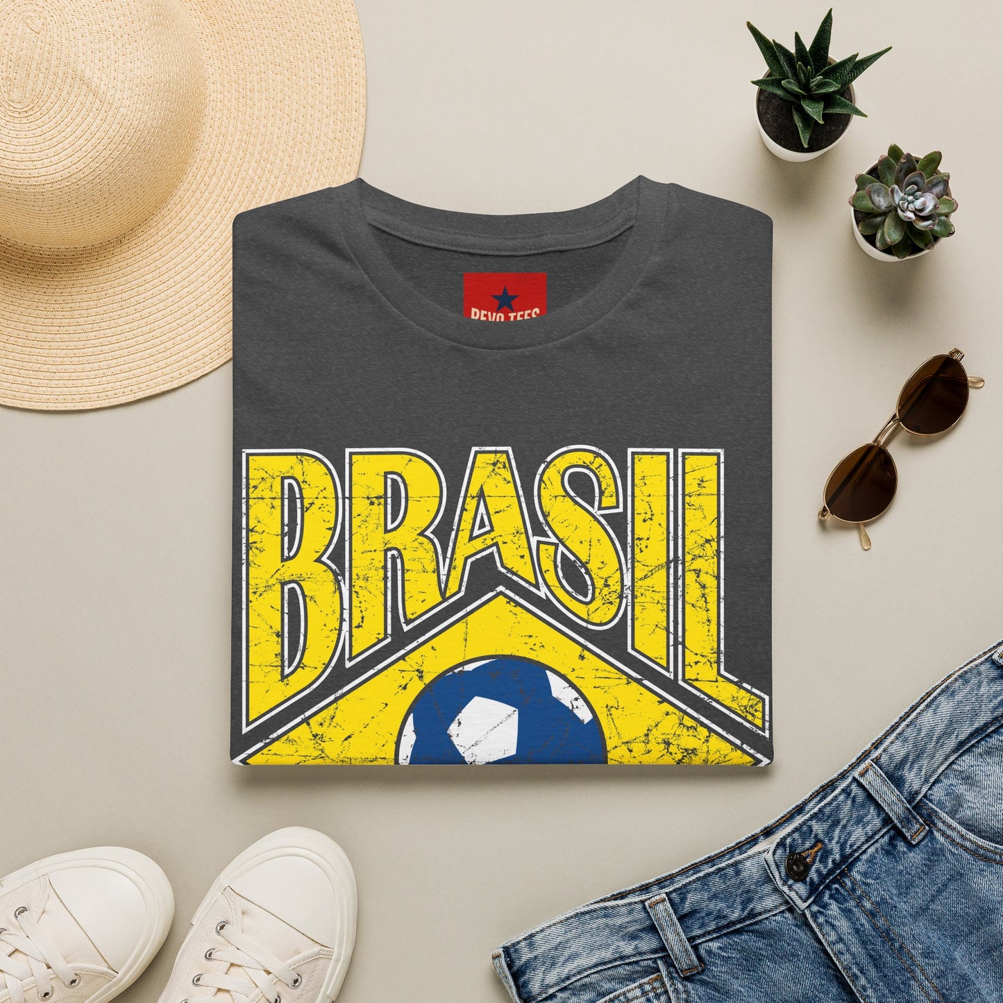 World Cup 2026 - Brasil Soccer T-Shirt — Vintage Brazil Football Tee
