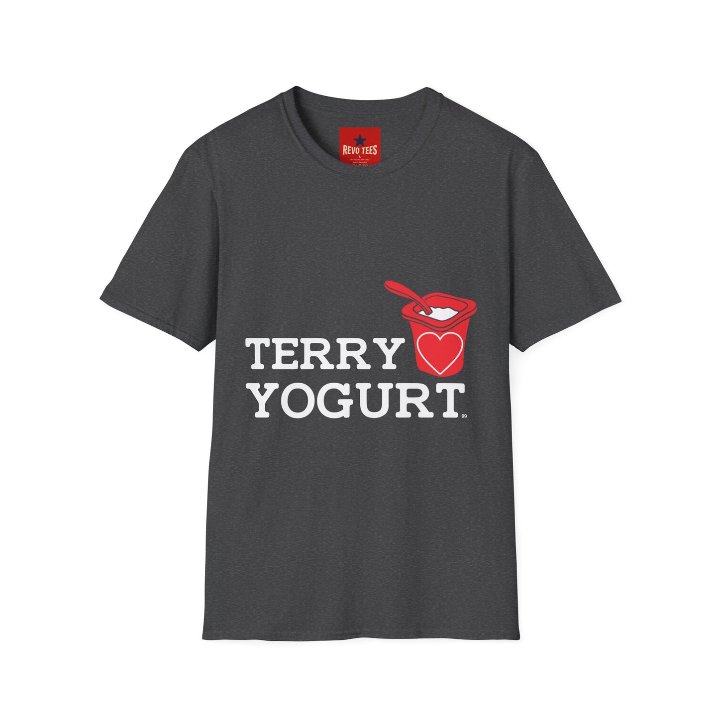 Terry Yogurt T-Shirt — Cute Yogurt Spoon Graphic Tee