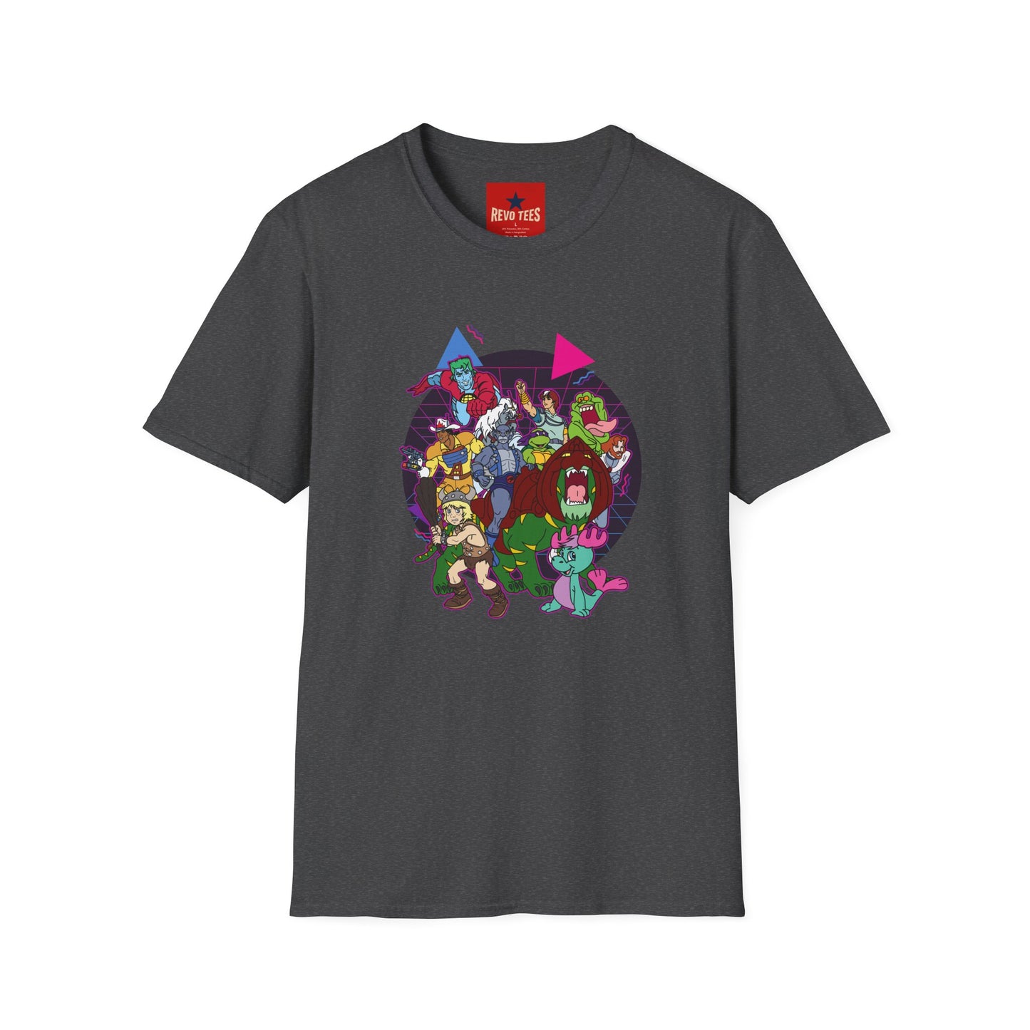 Retro Cartoon Monsters T‑Shirt — Vintage 80s Monster Crew Graphic Tee