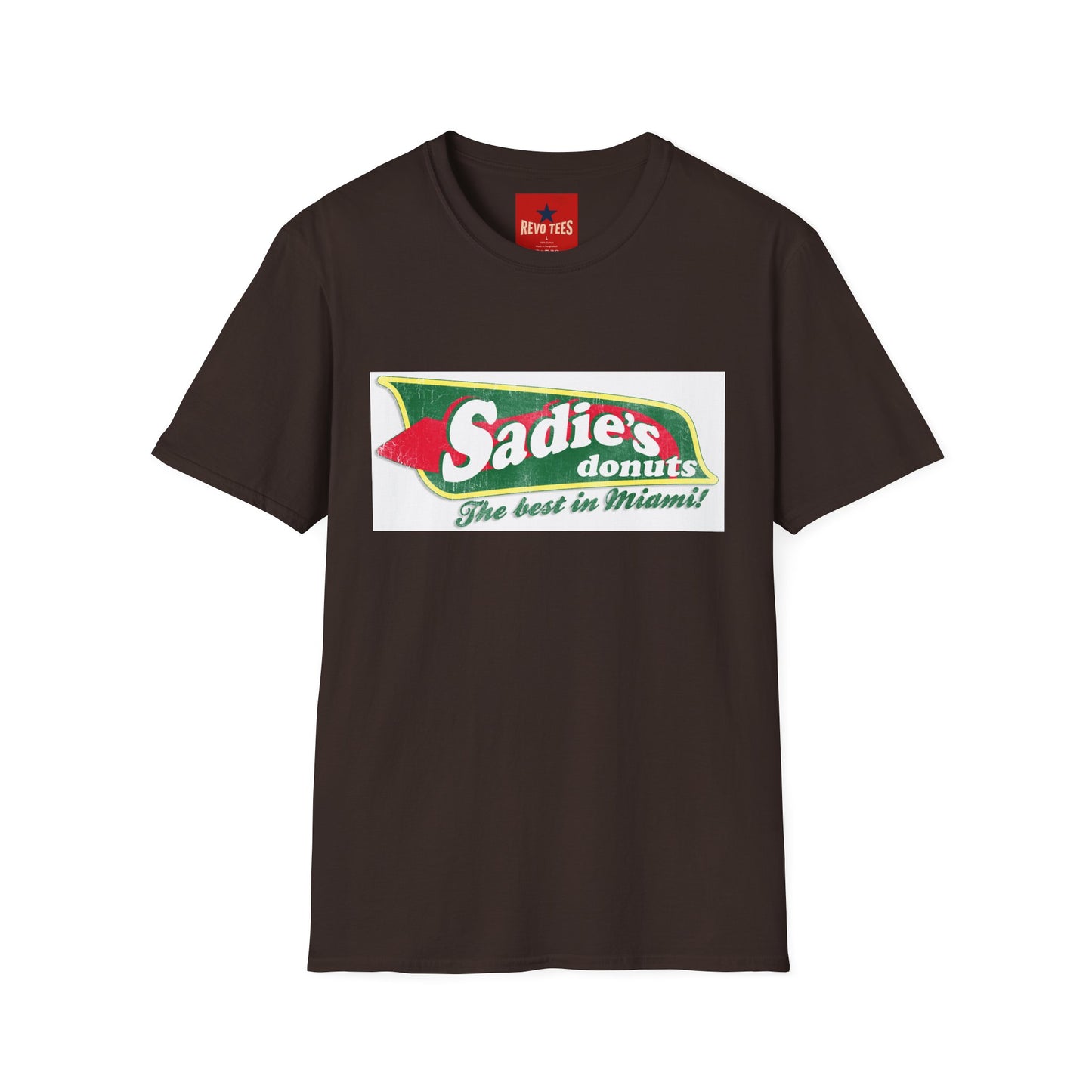 Sadie’s Donuts T-Shirt — 'The Best in Miami' Vintage Logo Tee